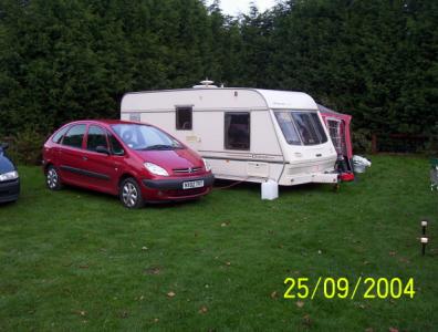 Our car and caravan